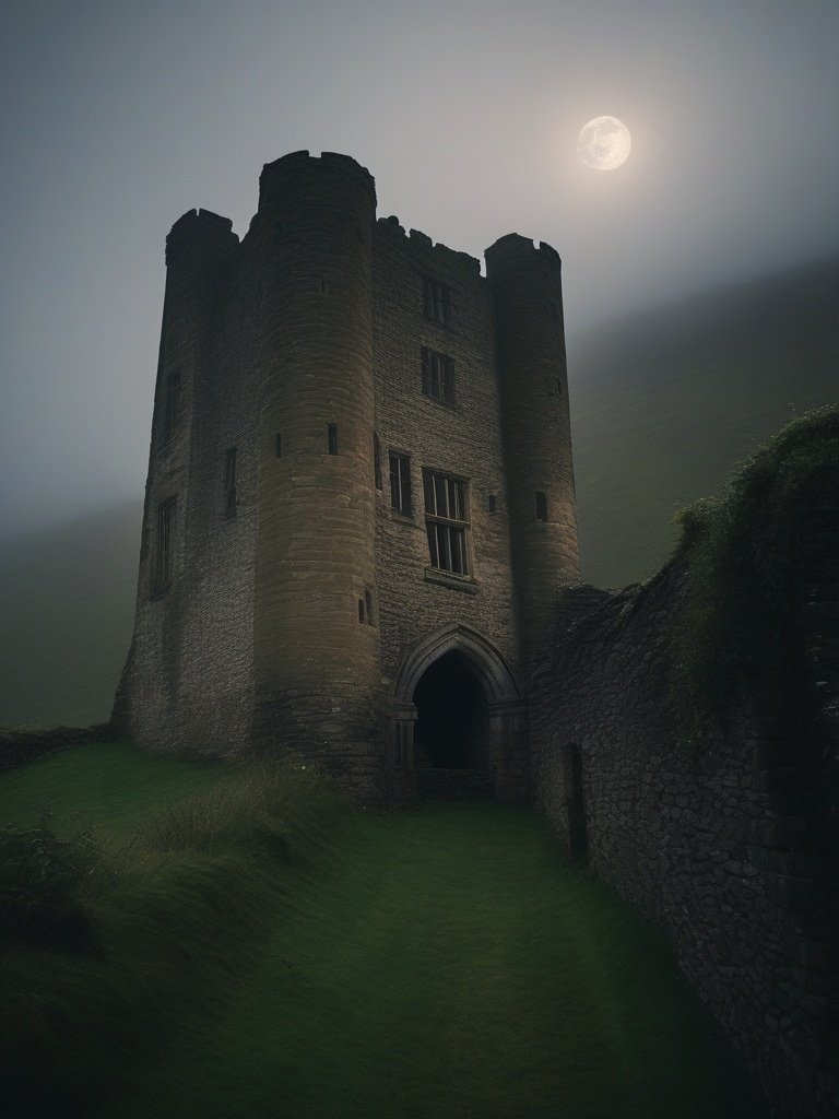 UK Peveril Castle: The Ghostly Knight of Tunsley