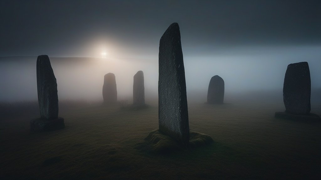 Pen Lliath Standing Stones, Gwynedd