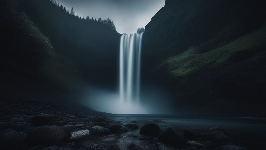 Skogar Waterfall Spirits