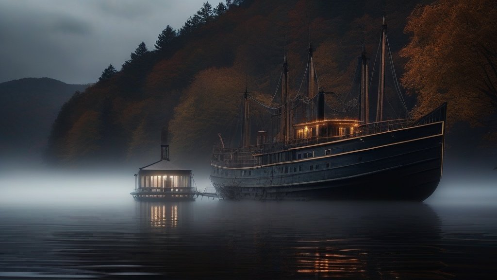 The Ghost Ship of Lake George, New York, USA