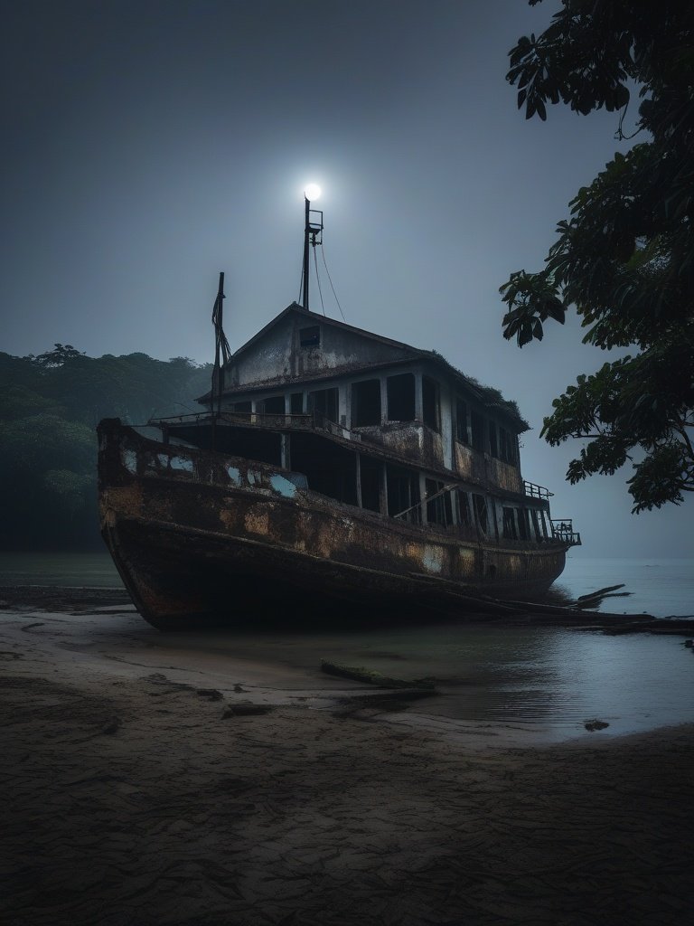 Pulau Ubin Ghost Ship