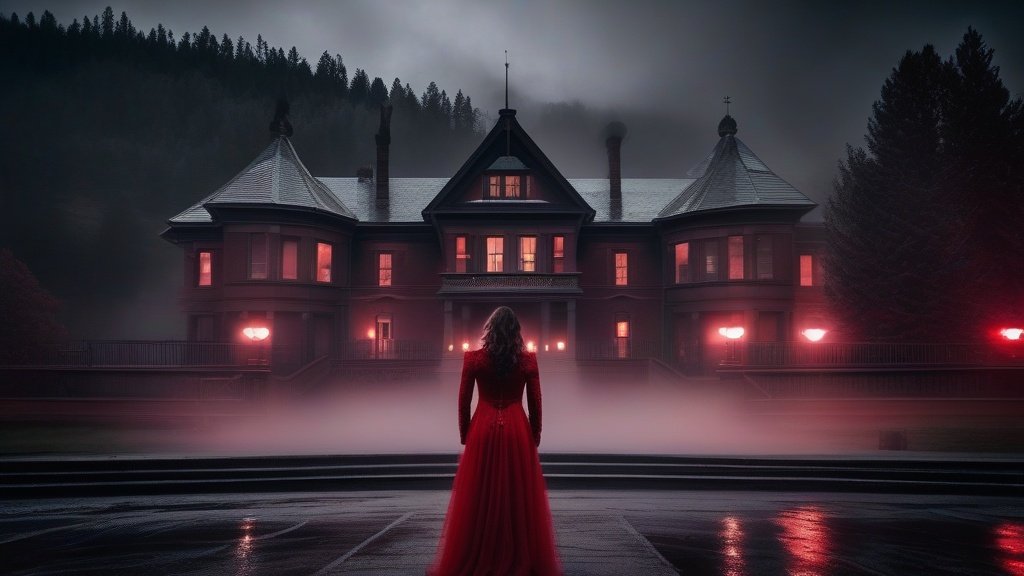 Glenwood Hot Springs Lady in Red