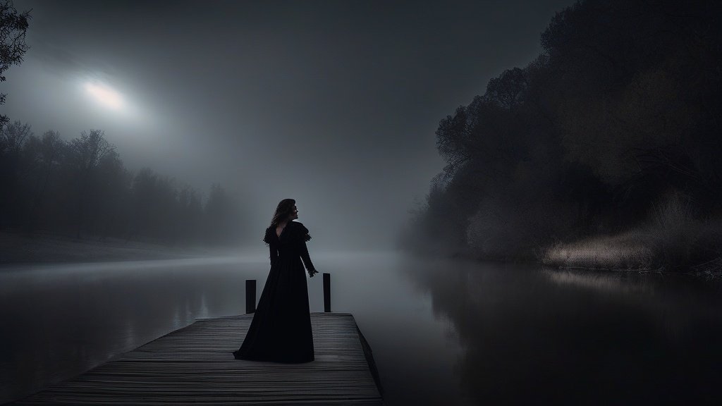 Pecos River Lady in Black