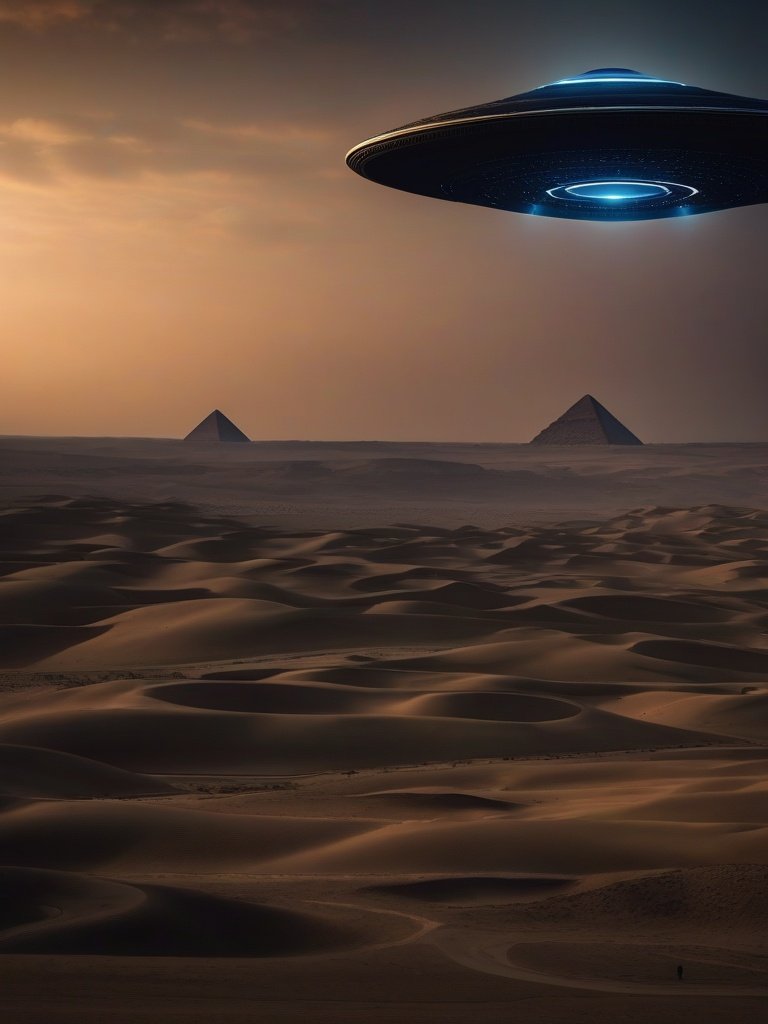 UFOs at the Giza Plateau, Egypt
