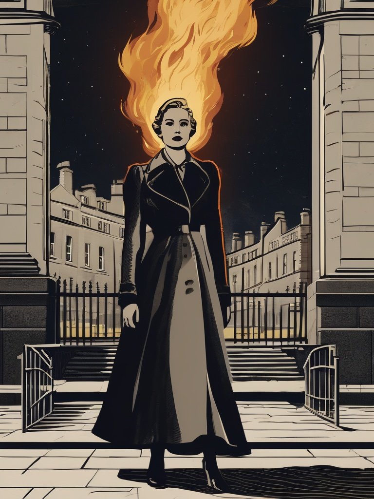 The Burning of Elizabeth Campbell in Glasgow, Scotland