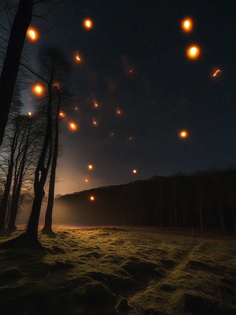 The Phantom Fireballs of Llanarthney Woods, Wales