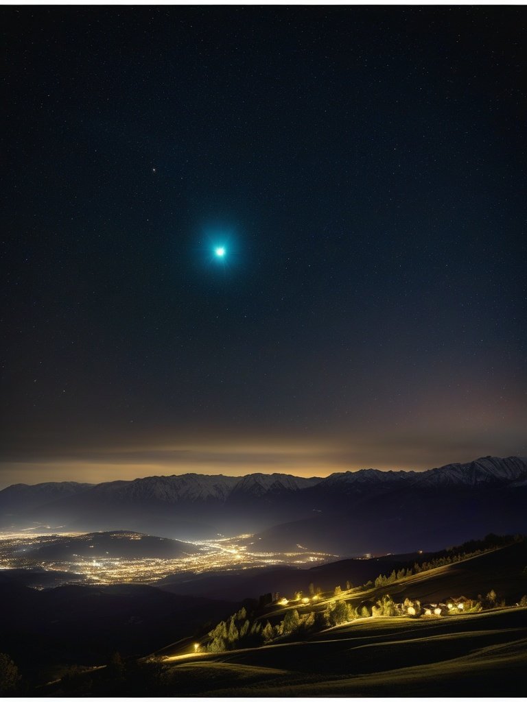 Unexplained Orbs Over the Pyrenees Mountains