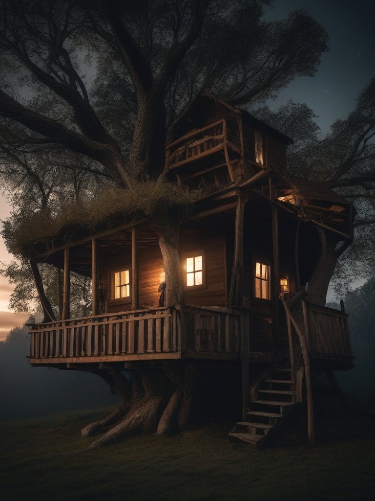 Teddy’s Terror in the Hollowed-Out Treehouse