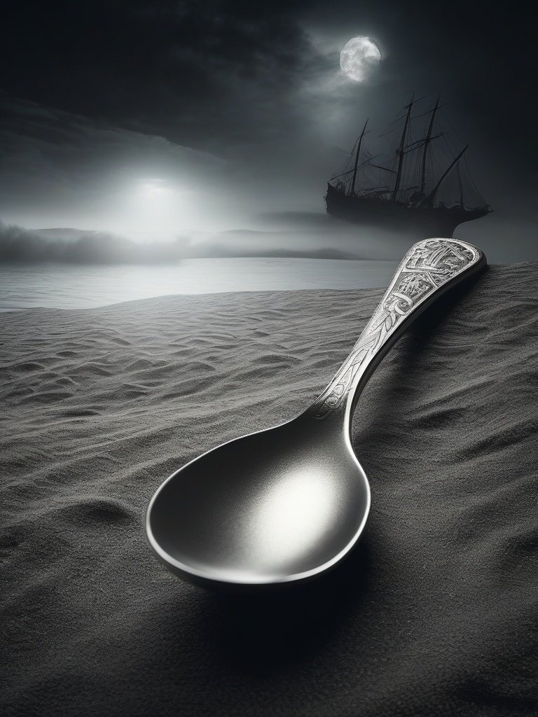 Engraved Silver Spoon Linked to a Ghost Ship