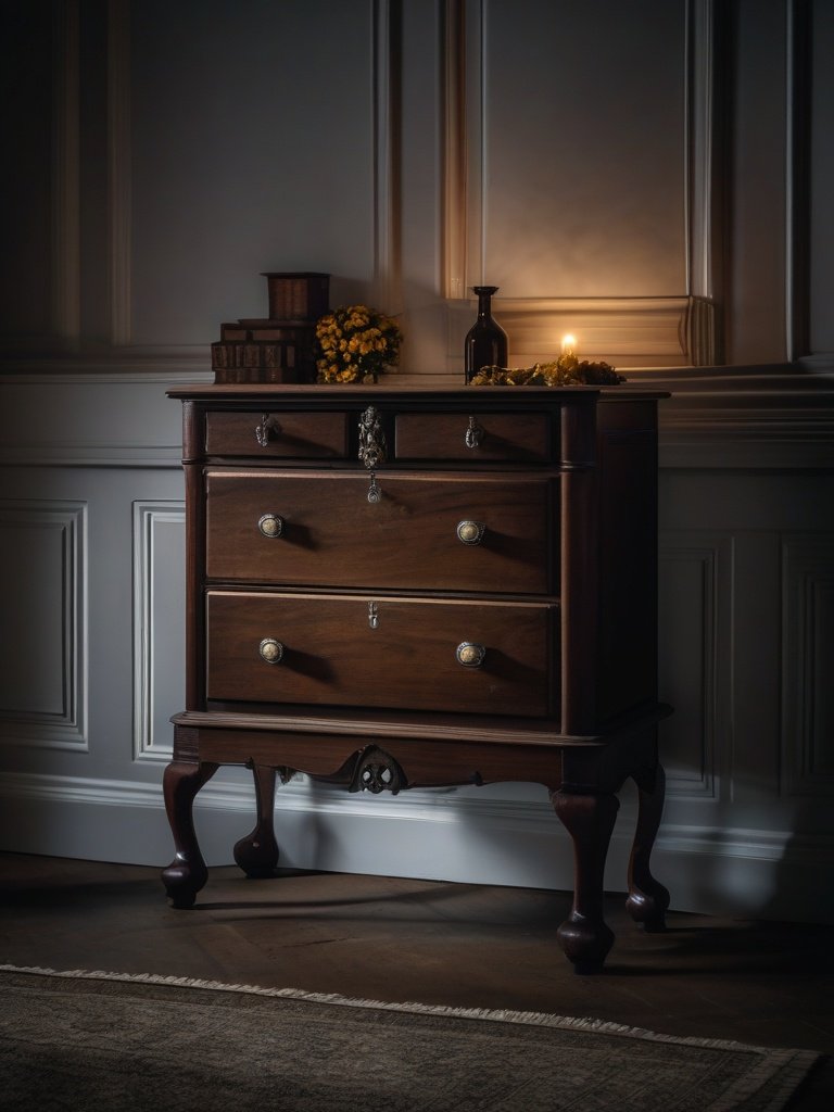 The Haunted Chest of Drawers at Tregedan Manor, Cornwall, UK