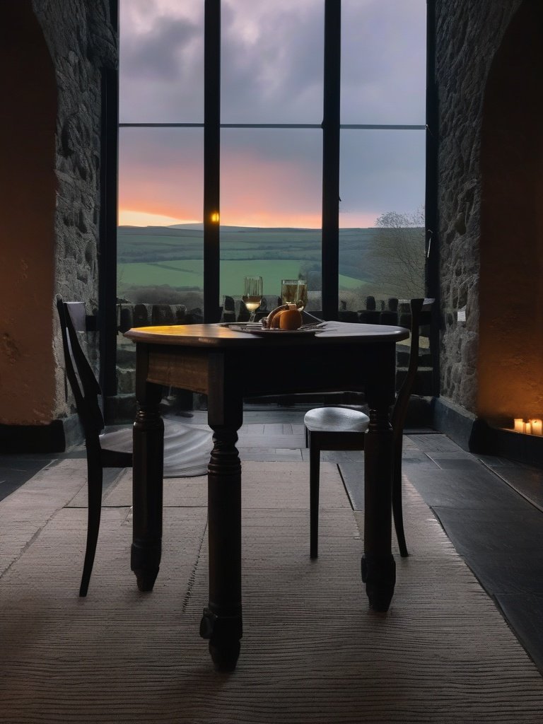 The Ghostly Table at the Ballymote Castle, County Sligo, Ireland