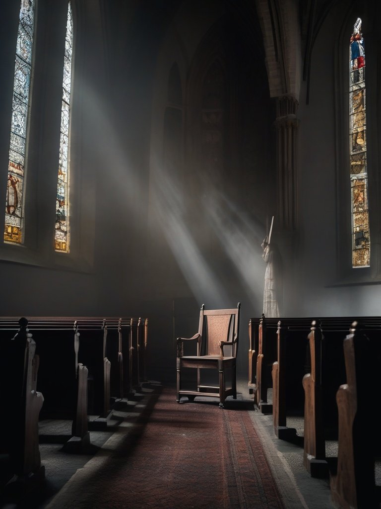 The Haunted Chair in the Chapel of St. Mary’s Abbey, Dublin, Ireland