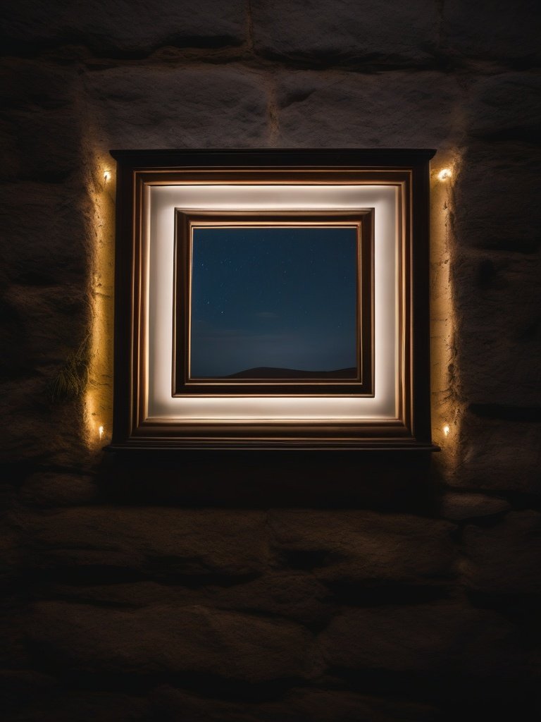 The Ghostly Picture Frame on the Wall of the Ballycroy Cottage, County Mayo, Ireland
