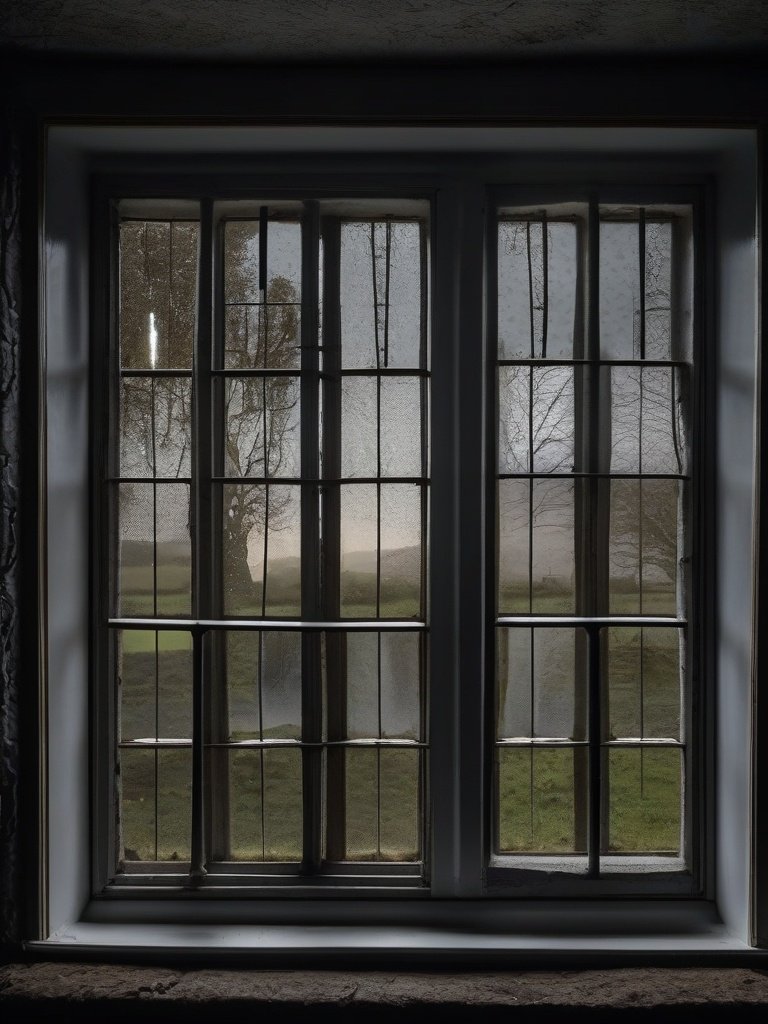 The Spirit-Haunted Window Pane at the Kilcoo House, County Down, Northern Ireland