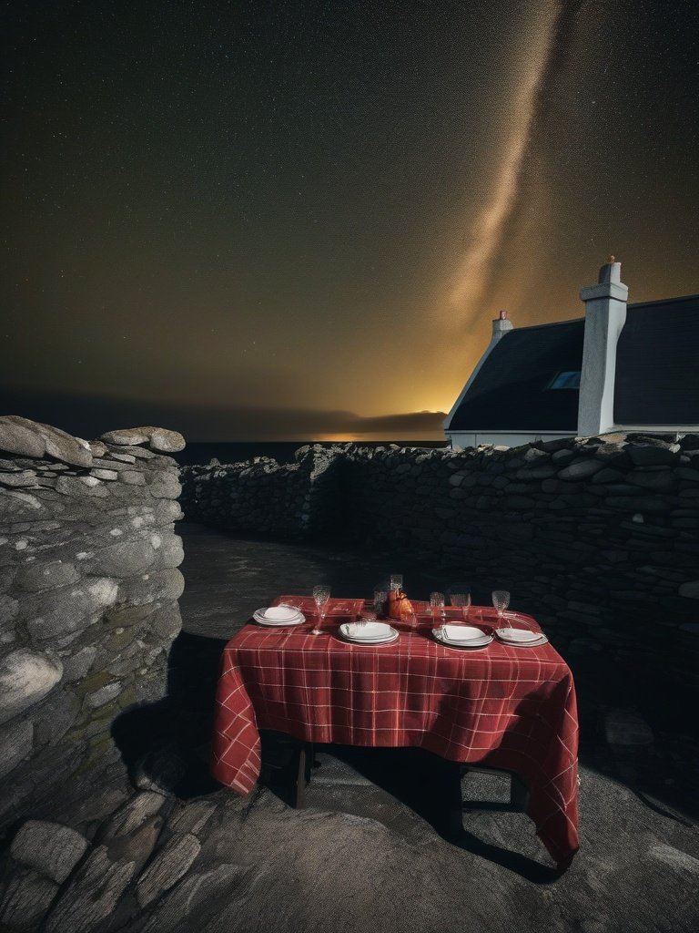 The Phantom Tablecloth at the Aran Islands Houses, County Galway, Ireland