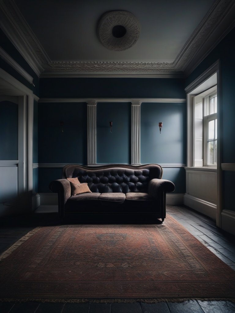 The Ghostly Sofa in the Dunmore House, County Galway, Ireland