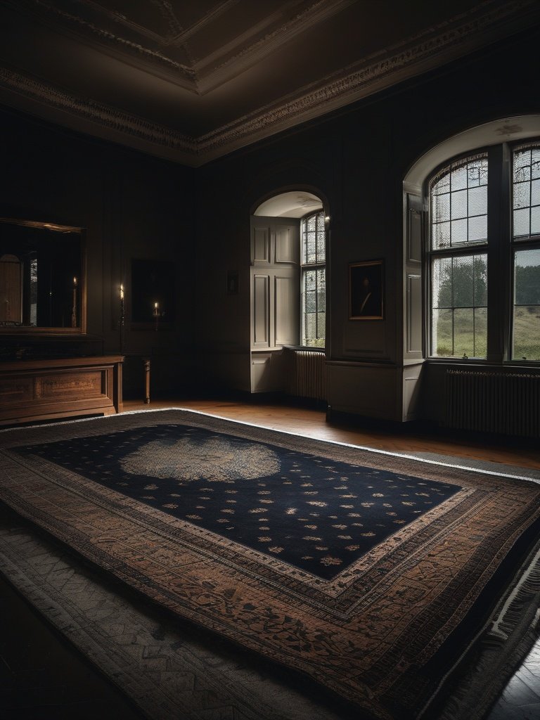 The Spirit-Haunted Rug in the Ballyfin House, County Laois, Ireland