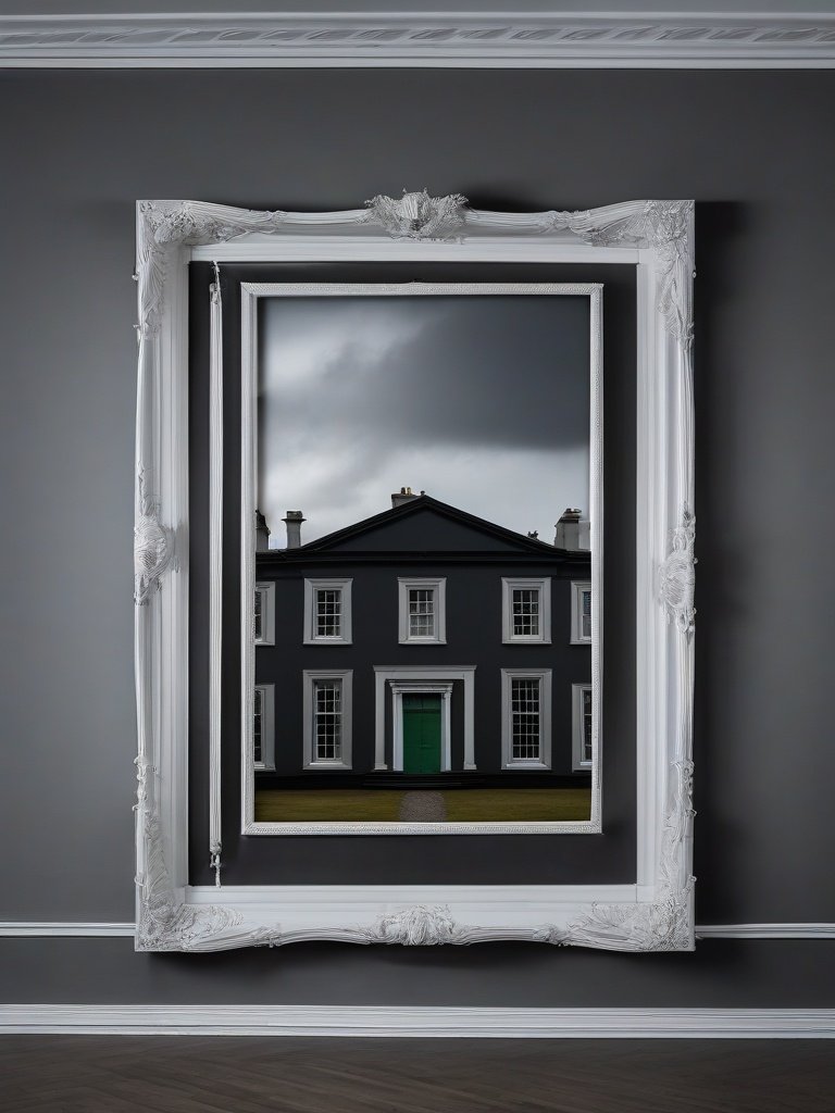 The Ghostly Picture Frame at the Strokestown Park House, County Roscommon, Ireland