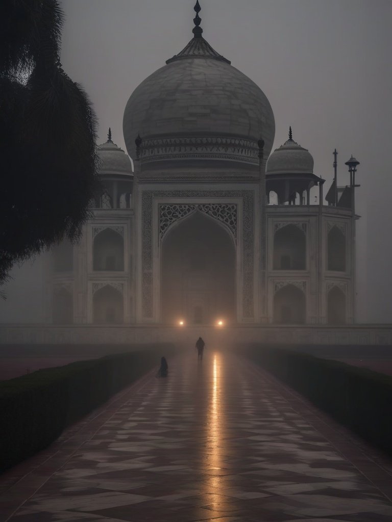 Phantom Visitors to the Taj Mahal, India