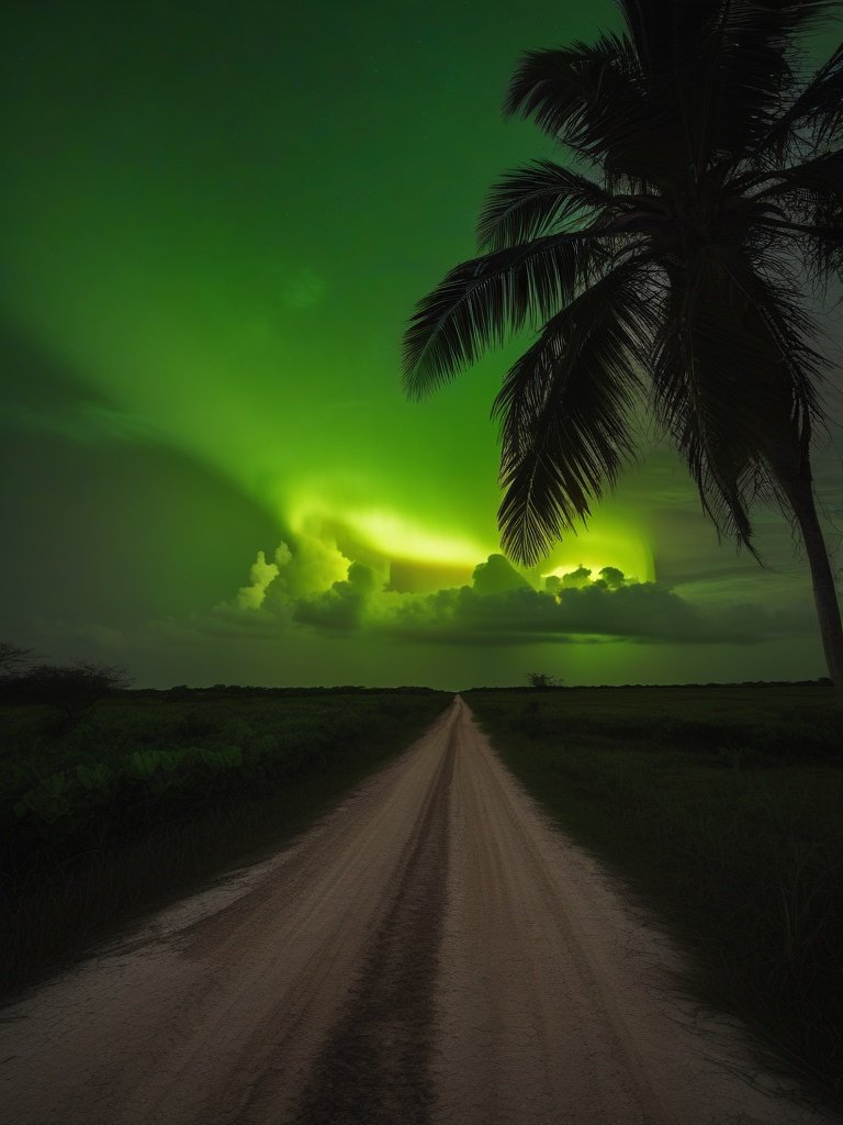 Green Flash, Yucatan Peninsula, Mexico