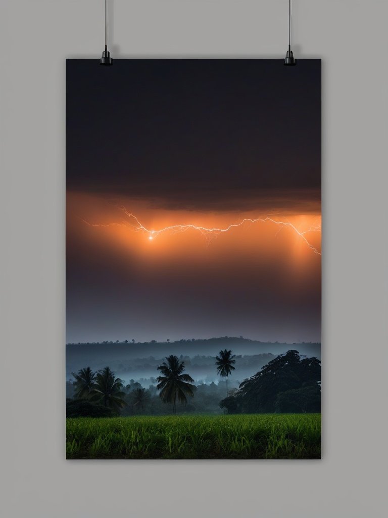 Orangish Rain, Kerala, India, 20