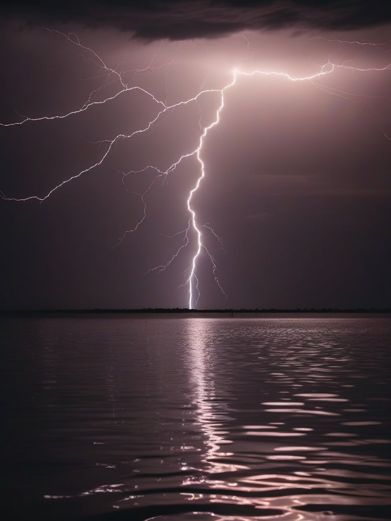 Lightning in Water, Lake Maracaibo, Venezuela