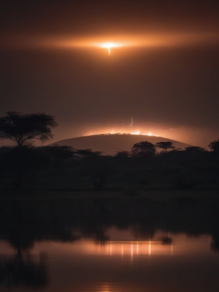 Glowing Haze, Tana River, Kenya