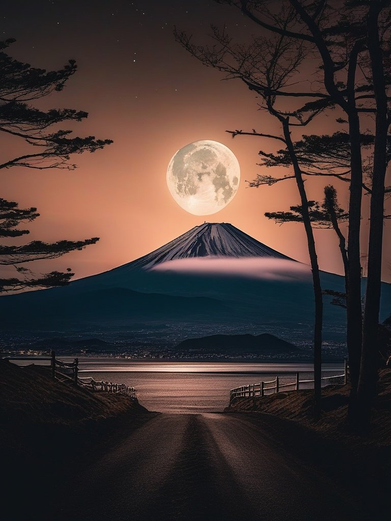 The Strange Phenomenon on Mount Fuji during Full Moons