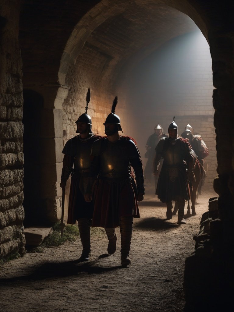 The Treasurer’s House, York: Roman Soldiers Marching in the Cellar