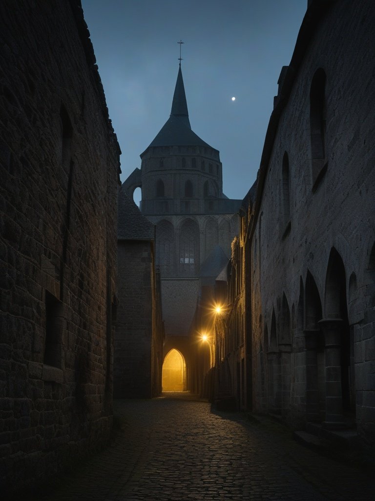 Mont Saint-Michel: Spectral Pilgrim Traditions and the Archangel Apparition Witnessed by Bishop Aubert (Normandy, 708 AD)