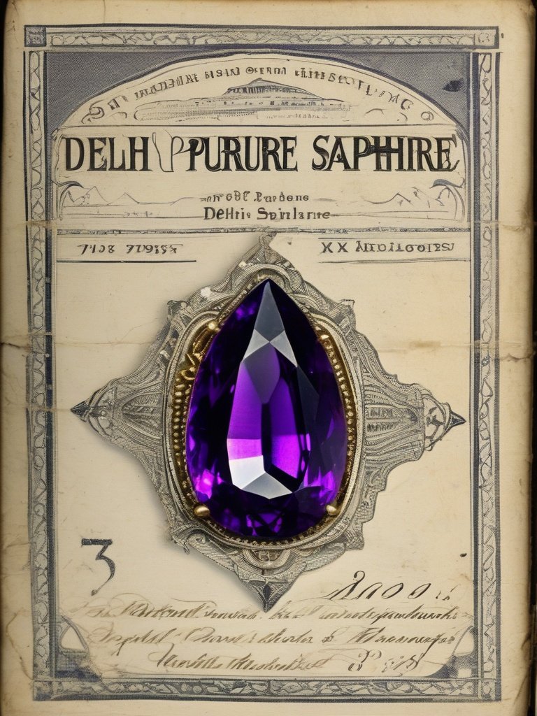 The Delhi Purple Sapphire: Natural History Museum London’s Cursed Gem from Indore Temple — Edward Heron-Allen’s Sealed Warning Note Found in Its Case (1890s)
