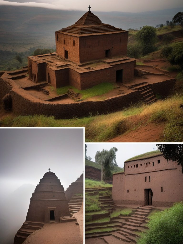 Haunted Locations – Ethiopia — Lalibela Rock Churches: Monolithic Churches Allegedly Built Overnight with Angel Labor — Pilgrimage Apparition Tradition (Amhara, 12th century)