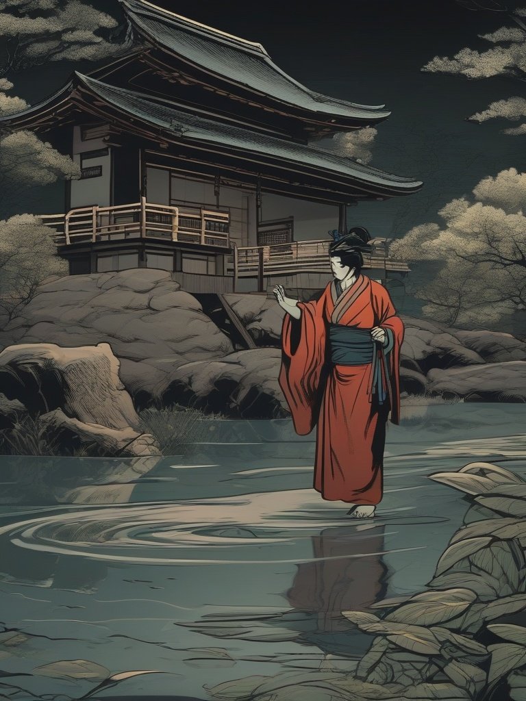 Japanese Folklore — Kappa: River Water Sprite Who Challenges Humans to Sumo — Edo Period Warning Signs at Rivers and Modern Sighting Claims