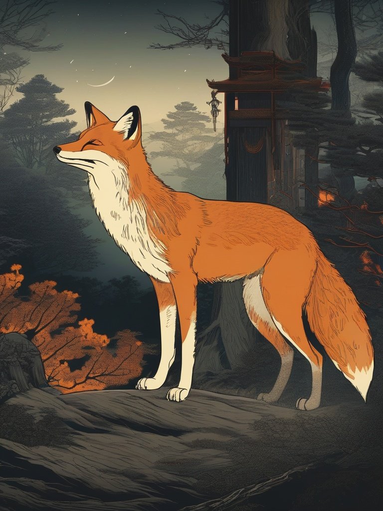 Paranormal Animals — Fox Fire (Kitsune-bi): Japanese Fox Ghost Fire Documented in Edo Period Natural History Texts as Distinct Phosphorescent Phenomenon