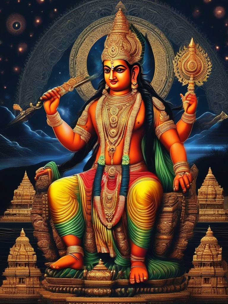 Hindu Demonology — **Hiranyakashipu**: Puranas, demon king, father of Hiranyaksha.