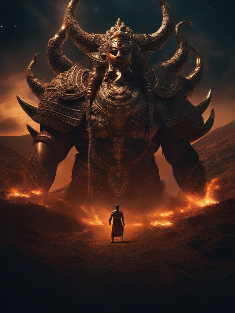 Hindu Demonology — **Kouravya**: Mahabharata, demon who killed the sons of Pandu.