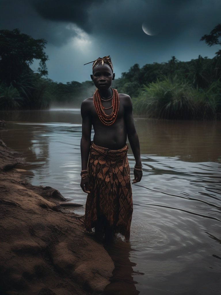African Demonology — Bantu — Mwizi: River spirit causing disease and misfortune.