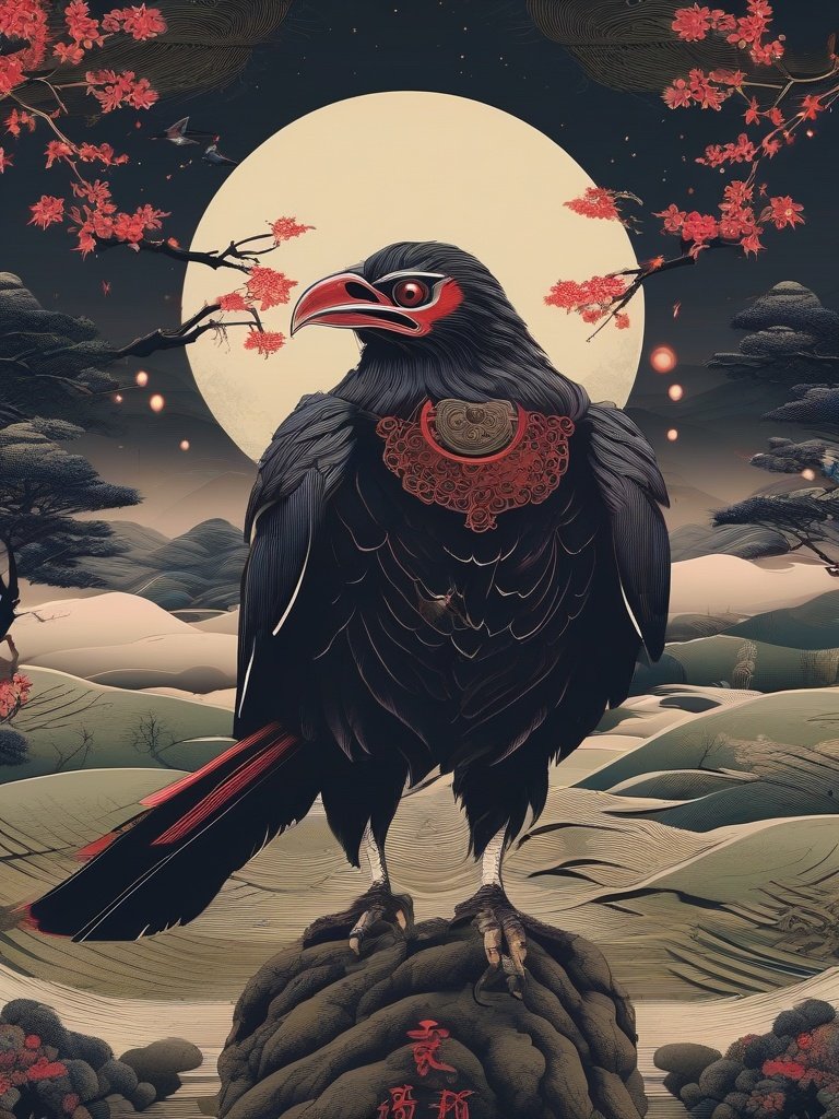 East Asian Demonology — **Tengu** (Japanese): Bird