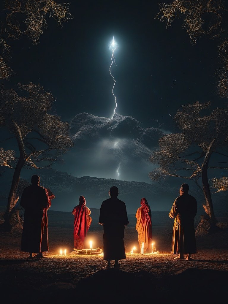 [Hindu Exorcism (Pancha Bhutas): Balancing elemental forces to expel malevolent spirits.]