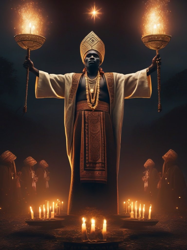 [Candomblé Exorcism: Syncretic rituals blending Yoruba traditions and Catholicism.]
