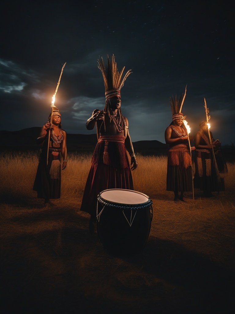 [Zulu Exorcism: Drumming and dance to confront spiritual possession.]