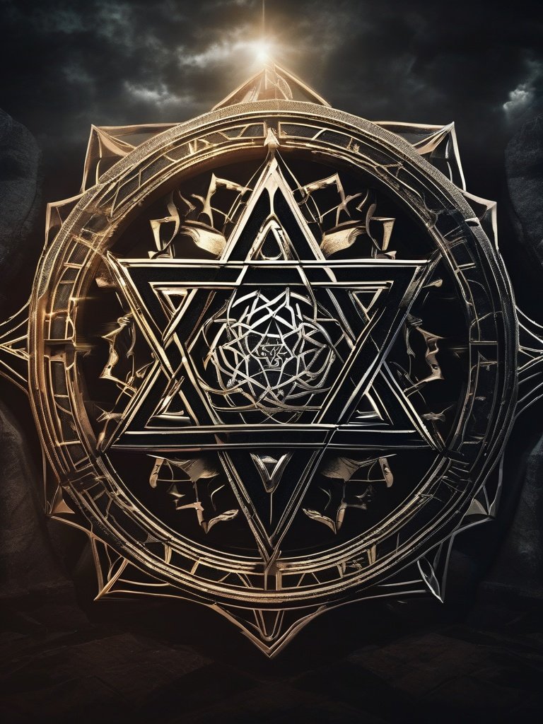 Demonic Sigil — Seal of Solomon: Jewish mysticism, used for binding and commanding demons.