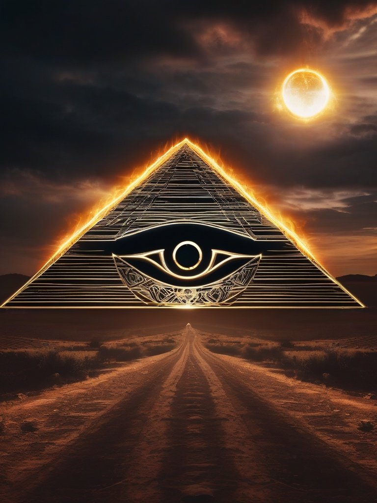 Demonic Sigil — Eye of Ra: Solar symbol, invoked for power and illumination in rituals.