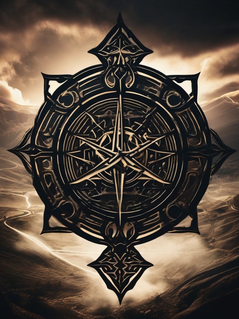 Demonic Sigil — Seal of the Four Kings: Solomonic seal for commanding the Four Kings of Hell.