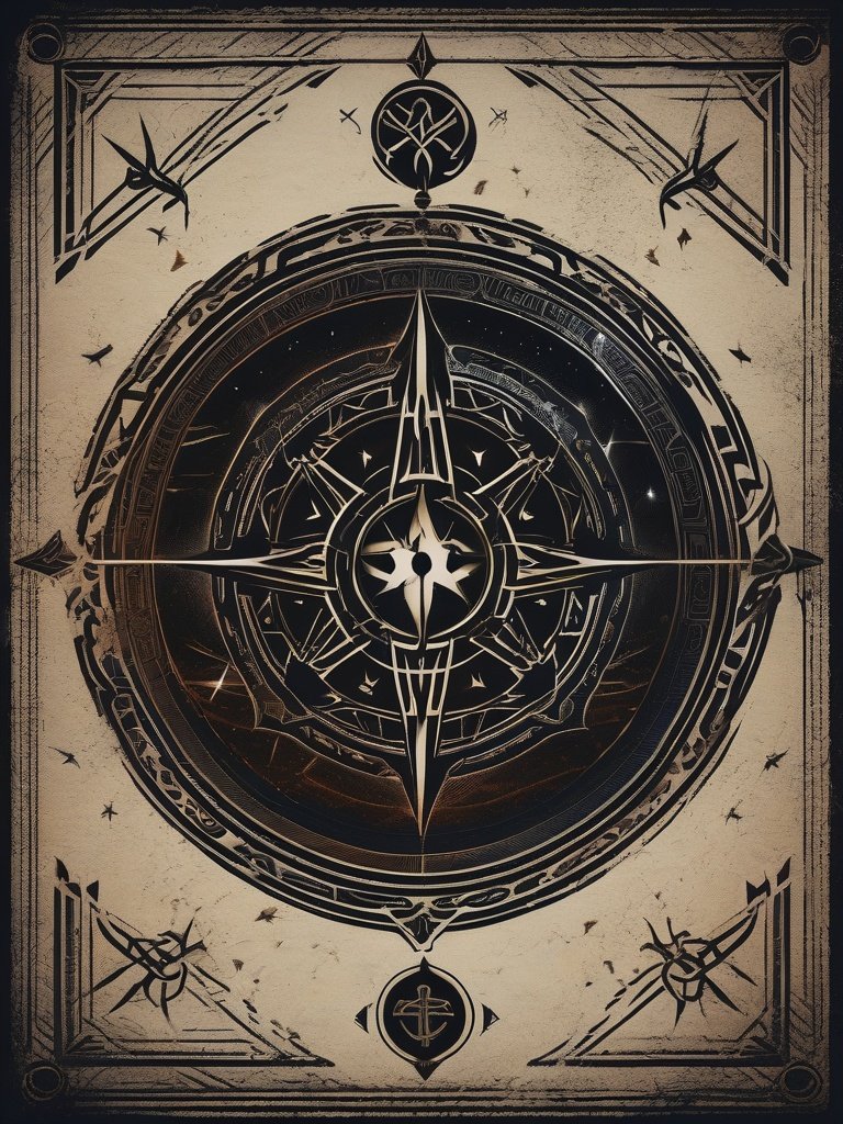 Demonic Sigil — Seal of the Four Elements: Elemental binding symbols for air, earth, fire, and water.