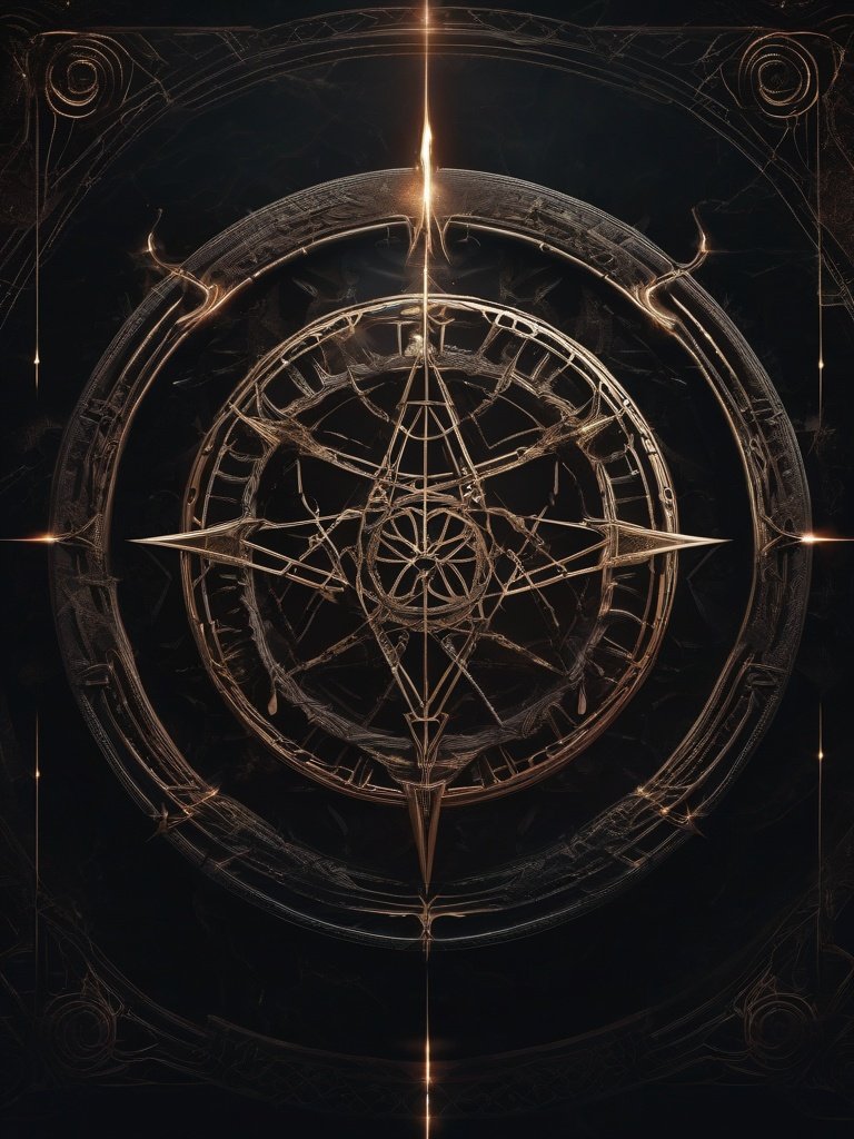Demonic Sigil — Seal of the Abyss: Goetic symbol for summoning and binding the Abyssal entity.