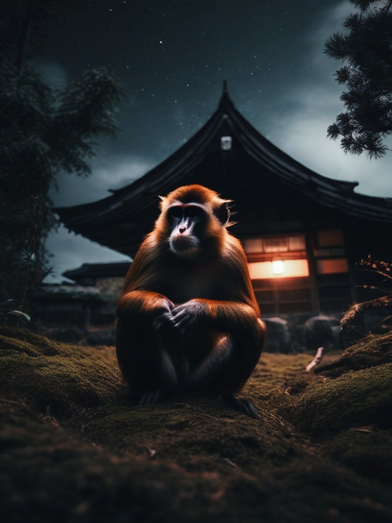 Demonic Manifestation — Monkey: Japanese folklore (oni, huli jing)