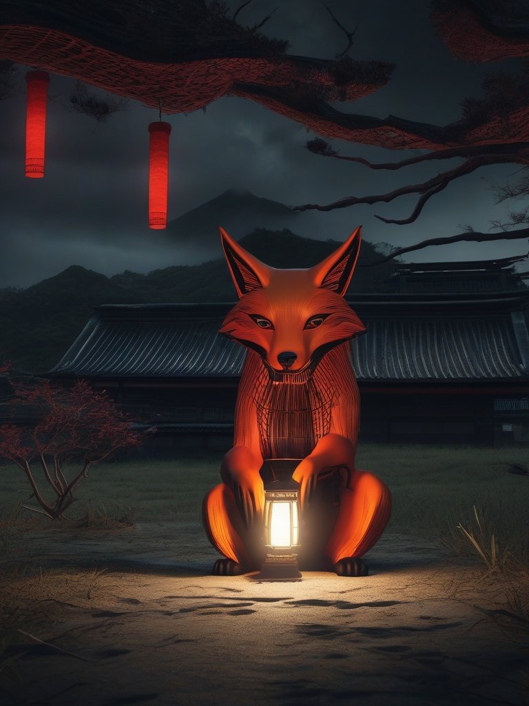 Demonic Manifestation — Fox: Japanese folklore (huli jing, oni)