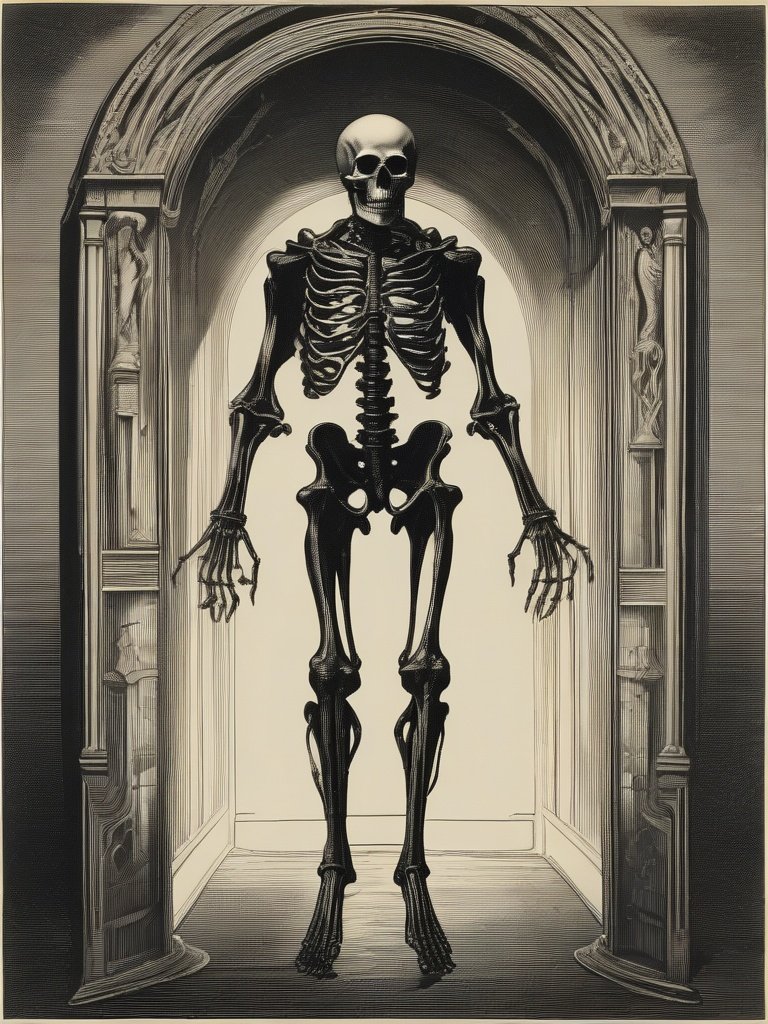 Dictionnaire Infernal — Goule: Demon of the damned, described as a skeletal figure with a chain of souls.
