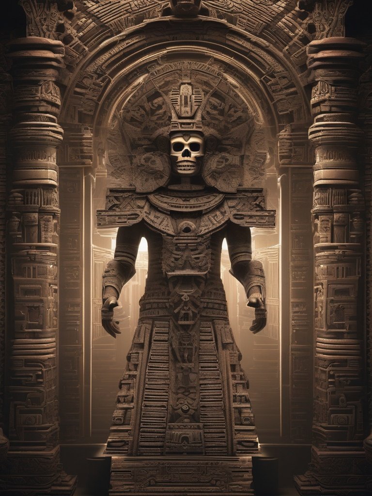 Mesoamerican Demonology — Mictlanmictli (Aztec): Lord of the Underworld, son of Mictlantecuhtli, associated with skeletal forms.